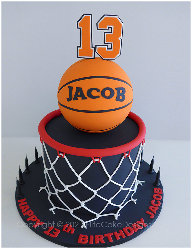 Basketball hoop birthday cake in Sydney